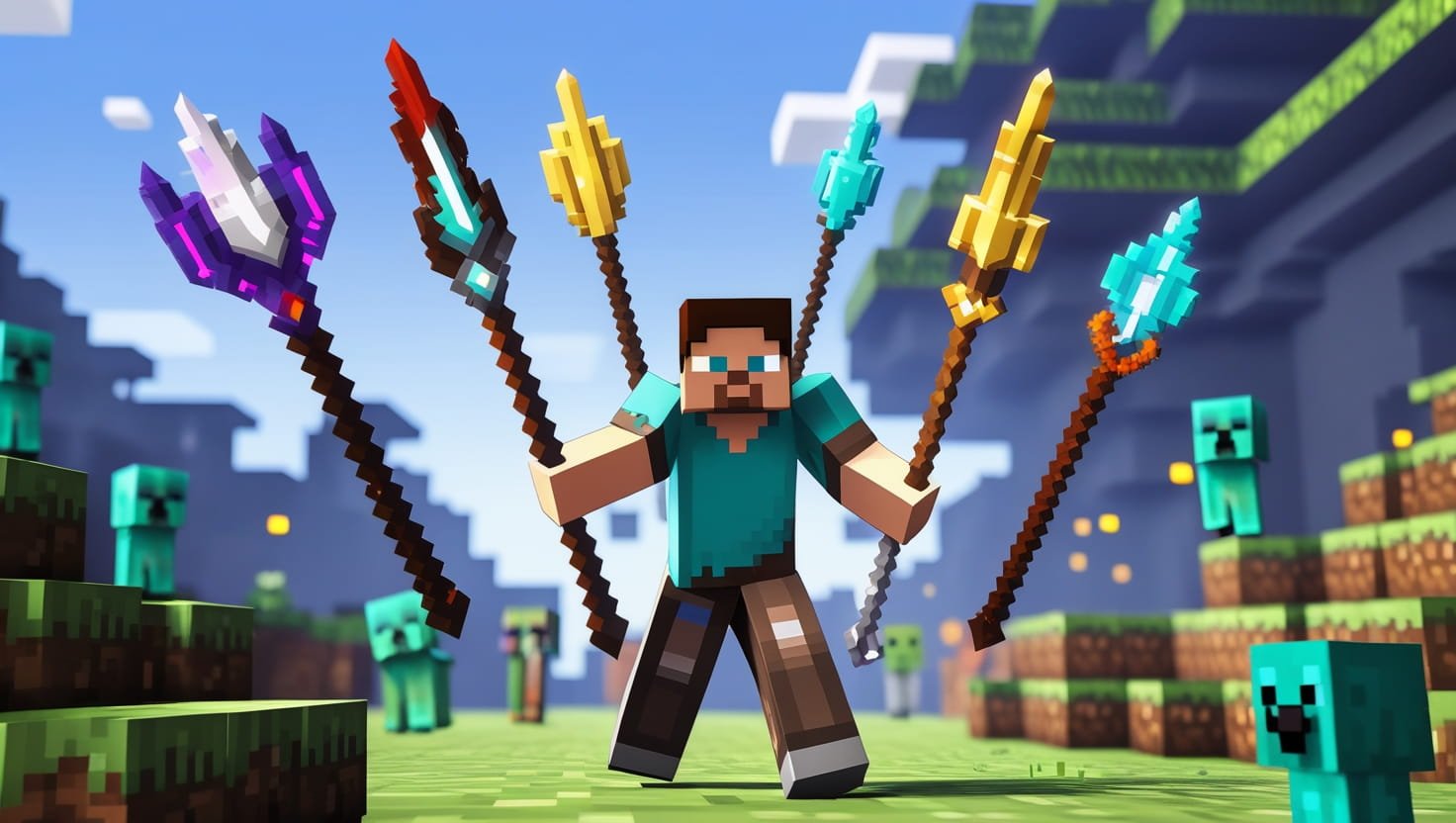 Spears Plus Addon (1.21) – MCPE/Bedrock Mod